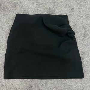 MINI SKIRT WITH SIDE RUSHING